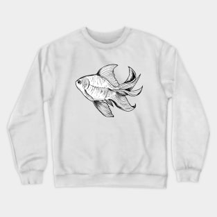 Hand drawn fish Crewneck Sweatshirt